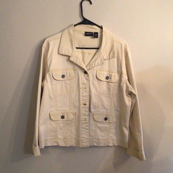Chico’s jean jacket.  Please make offer if interested - Picture 1 of 3